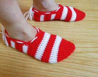Háčkované balerínky (ponožky)