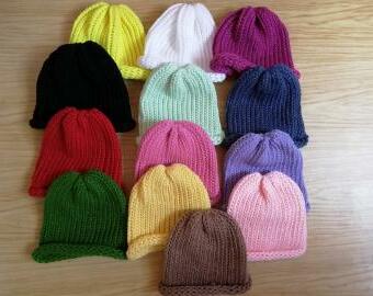 Pletené čepice  ( různé barvy )