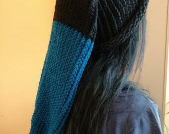 Pletená mega dlouhá čepice barva na přání