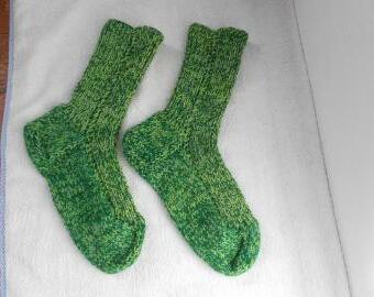 Pletené ponožky s vlnou vel. 44-45