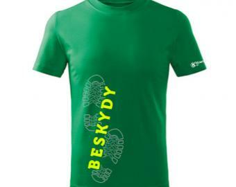 Pánské bavlněné triko Beskydy - GREEN