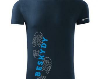 Pánské bavlněné triko Beskydy - NAVY