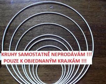 Kovový kruh 50 cm - základ na výrobu lapače snů