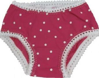 dívčí kalhotky růžové puntík