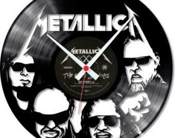 SrdceTvor.cz: Vinylové hodiny Metallica 1