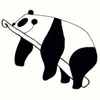 Panda na háčku